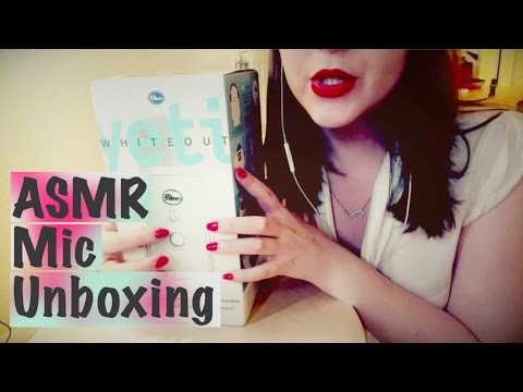 ASMR Unboxing New Microphone! Blue Yeti 🎤 with gum chewing