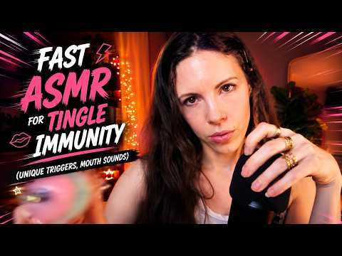 Fast ASMR for TINGLE IMMUNITY (Unique Triggers, mouth sounds)