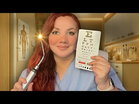 ASMR Examen Medico de la VISTA Roleplay para DORMIR