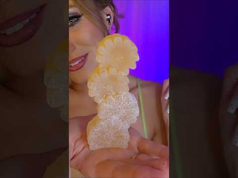 ASMR Trying *NEW* Crystals & Blooms Candy 🌼🍭 #asmr #mukbang @silkygem