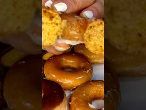 Krispy Kreme Donuts #asmr #donuts #food #shorts