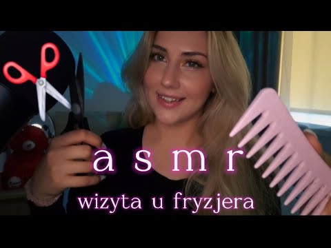 [ASMR PL] *roleplay* relaksująca wizyta u fryzjera 💇‍♀️💇 (szept, dźwięki nożyczek, osobista uwaga)
