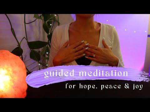 ASMR 10 Minute Guided Meditation 💜 Let Hope In & Release Stress ✨