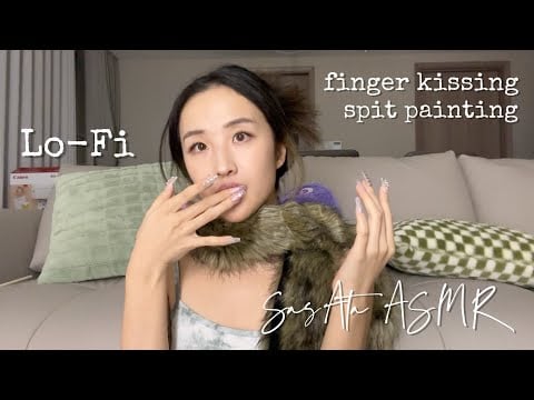 ASMR | Finger licking, spit painting💦mouth sounds to sooth your brain💆🏻‍♀️親吻手指/口水畫/口腔音 聲控助眠