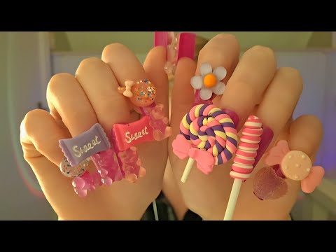 ASMR Candy Nails Sounds *no talking* 