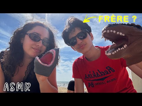 🌙 ASMR FRANÇAIS : DOUBLE RELAXATION POUR TA RENTRÉE, À LA PLAGE 🌊(ft.mon frère)