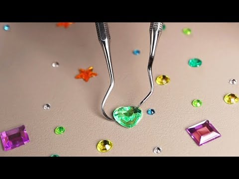 ASMR Relaxing Gem Stickers Triggers for Sleep 당신이 그토록 찾던 보석 스티커 소리