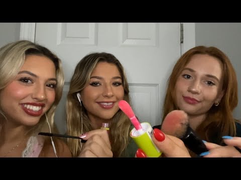 ASMR// FAST & AGGRESSIVE MAKEUP APPLICATION WITH @sammytasmr5167 & @cloudasmr13 