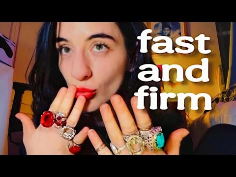 asmr: RUB DOWNS & RING SOUNDS 💍 intense scalp scratch, massage, face touch & more - fast aggressive 