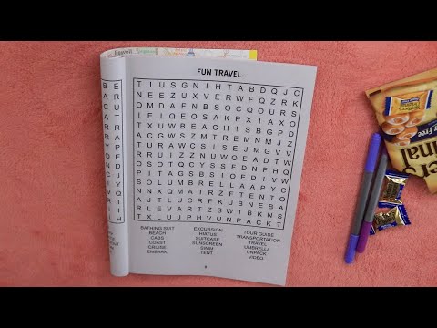 FUN TRAVEL WORD SEARCH HARD CARAMEL ASMR EATING SOUNDS