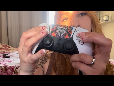 ASMR caseiro - sons de creme e tapping + sons de boca. 