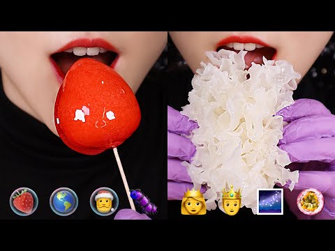 TIKTOK EMOJI MUKBANG ASMR TIKTOK EMOJI FOOD CHALLENGE #41 🍓