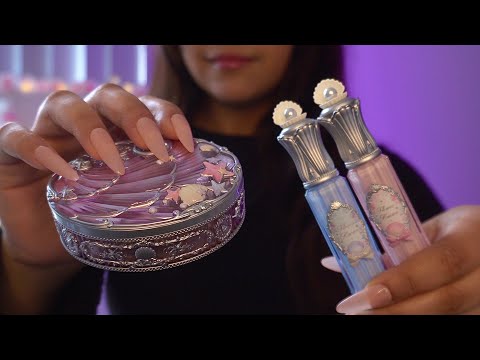 [ASMR] Tapping & Scratching On Flower Knows Makeup - Application On You