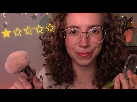 ASMR Worst Rated Make-Up Artist does your make-up for a Wedding 🎀🌷(whispered role-play)