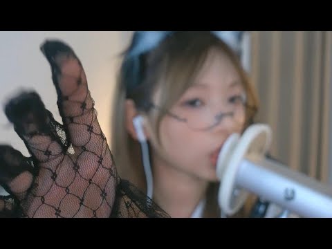 【Karai ASMR】Earlicjing 近景舔耳耳疗轻语剧情+慢速度舔耳