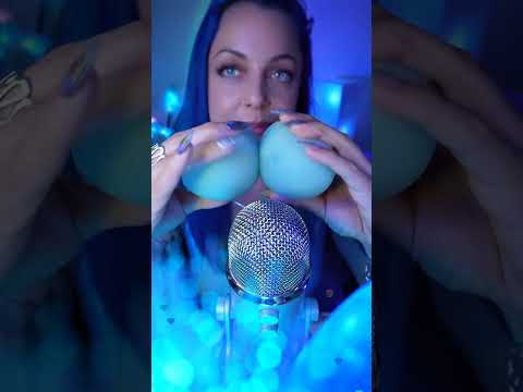 Konjac Sponges ASMR 🫠💙💤 #asmr #asmrsounds #asmrvideo