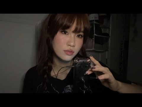 ASMR Slow Tingly Tascam Triggers / brushing , crinkles, tapping , gloves