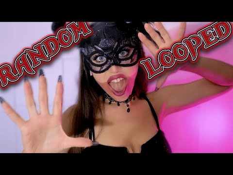HALLOWEEN MARATHON ASMR: Random Triggers w/ Personal Attention | Looped, Intense, Visuals
