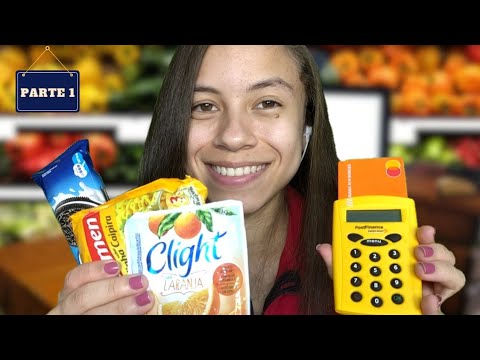 ASMR ROLEPLAY CAIXA DE SUPERMERCADO (Parte 1)