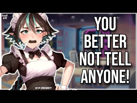 3DIO ASMR | Tomboy Friend Works Part-time at a Maid Cafe🍨🍹  | Deep Voice Audio Roleplay