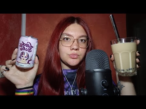 VIDEO DEDICA PER ANTONELLA TARO BUBBLE TEA (Tapping, Scratching, Cake Squishy) 😴💜 | ASMR ITA