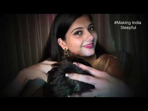 Indian ASMR- Head Massage with BTS scene for Instant Relaxation! #asmrsounds #sleep #headmassage