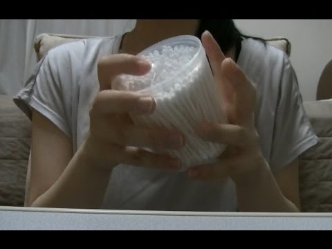 【ASMR】綿棒、綿棒ケースの音※雑音、音量注意【無言】