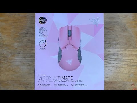 ASMR Razer Viper Ultimate Quartz Gaming Mouse Unboxing