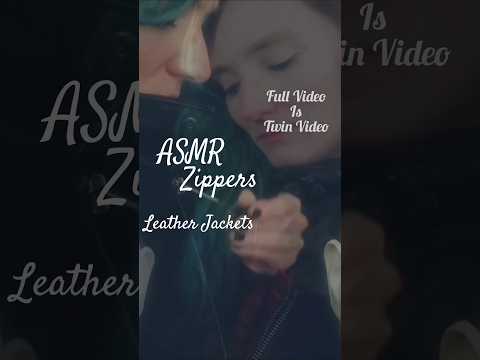 Twin Zippers (leather) #asmr #relax #leather #zipping #zippers #4k #binaural #3dio
