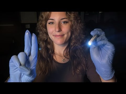 Fast ASMR Eye Exam with Light Triggers