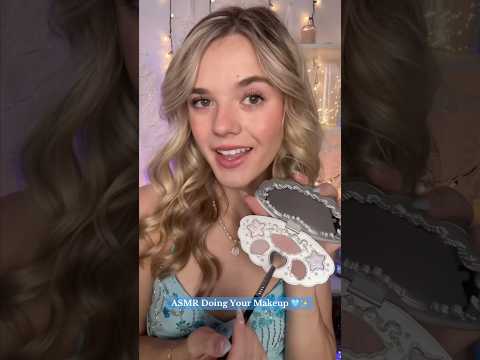 #asmr Doing Your Glam Makeup 🩵✨ #asmrvideo #asmrcommunity #asmrsounds #flowerknows #makeup
