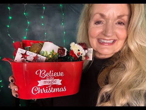 ASMR Make A Christmas Gift Basket With Me 🎄Whispered