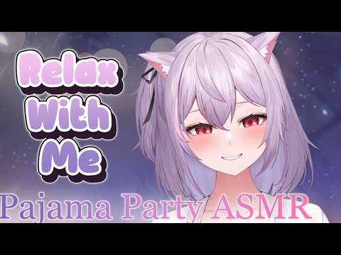 【ASMR】 Sleepover, Pillows & Pajamas~ Let's Have A Relaxing Night Together ⭐ | 1.5 Hours