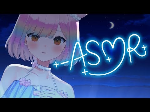【ASMR】late night tingles at the beach | calming sounds and waves  *☆ sleep aid *☆ 【EN/日本語】