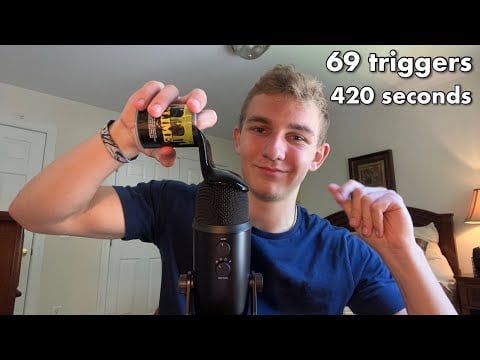 Asmr 69 triggers in 420 seconds