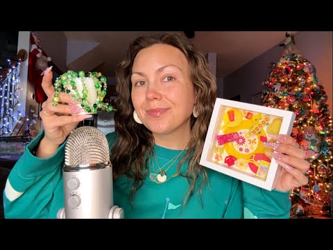 asmr/ my favorite CRAFTS I made this year🤗🧚🏽💫 (textured scratching)
