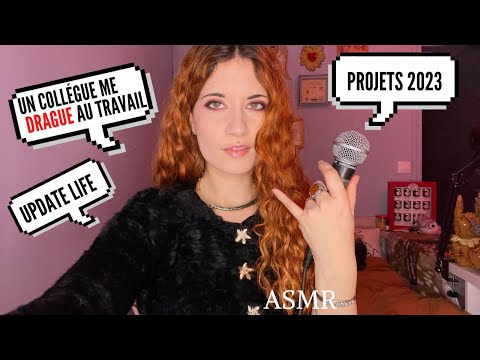 ASMR - Blabla update life - mon collègue me drague au travail et je répond à vos questions