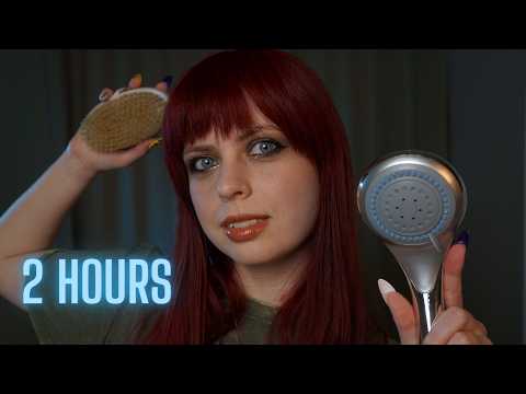 [ASMR 2 HOURS] The Most Relaxing Hair Wash | Layered Sounds, Personal Attention
