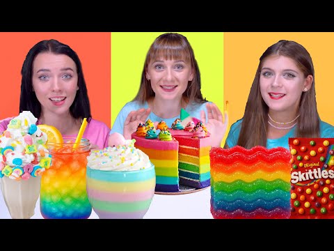 ASMR Rainbow Food Wonderland Compilation: Jellies, Cakes & Colorful Treats! 🌈🍰