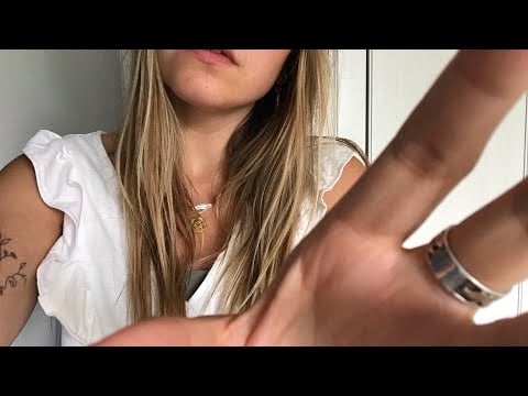 ASMR ✨- camera adjusting, moving and covering | without and with leather gloves