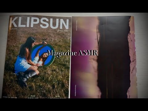 ASMR | Magazine Tracing and Flip Through🌅
