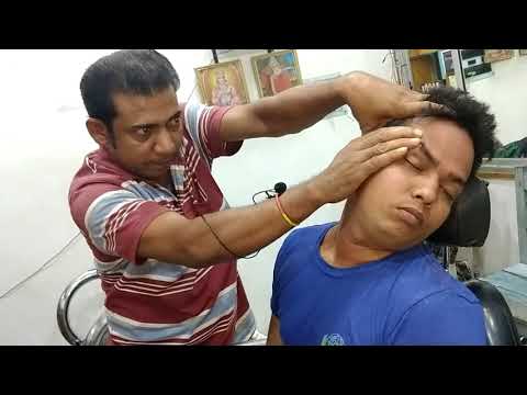 ASMR Tension Relief head and body massage by asim barber | powerful Neck cracking