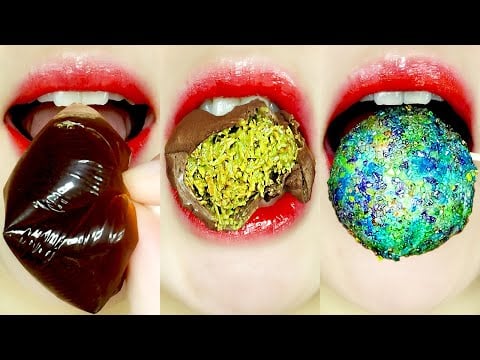 ASMR EMOJI MUKBANG🍪 Dubai Chewy Cookie (Dujjonku) & Sweet Desserts