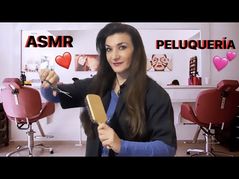 ASMR PELUQUERIA CORTE DE PELO Y LAVADO/ ROLEPLAY/ EN ESPAÑOL