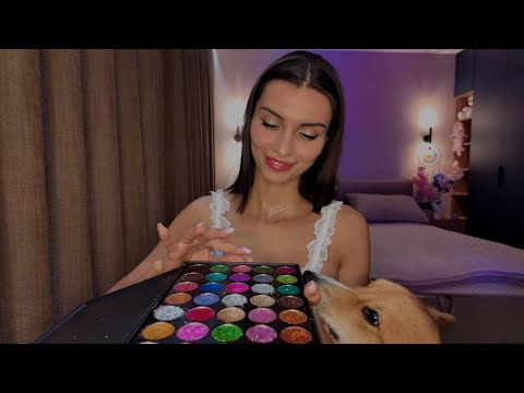 100% GOOSEBUMPS | 35 EYE SHADOW PALETTE | ASMR | MAKEUP TRIGGERS | NO TALKING | QUICKLY DEEP SLEEP