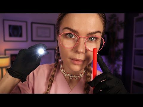 ASMR Cranial Nerve Exam at Night Shift!  Soft Spoken Medical RP