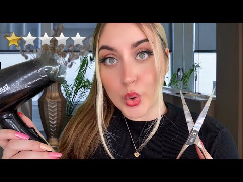 ASMR Deutsch Am SCHLECHTESTEN bewerteter Friseursalon | Bitchy Friseur Roleplay, Personal Attention