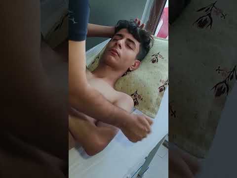 VERY RELAXING CHEST AND ARM TURKISH MASSAGE THERAPY #satisfying #relaxing #asmr #shorts #massage