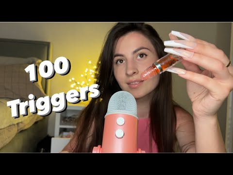 Asmr 100 Triggers in One Minutes 😴