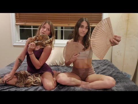 Hair play with my best friend 💕 asmr, relax, rain